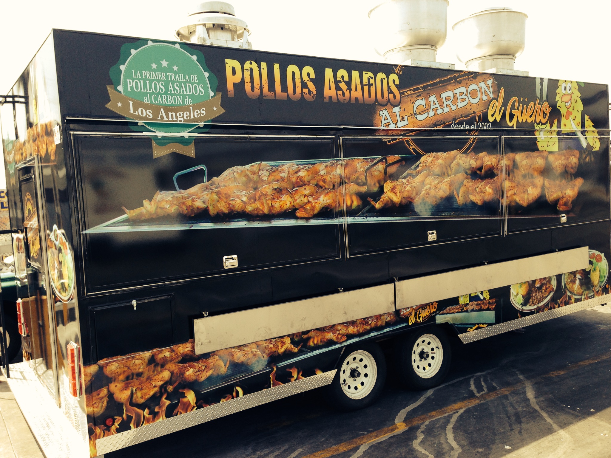 Wrapped Chicken Trailer Kareem Carts Commissary & Manufacturing, Co.