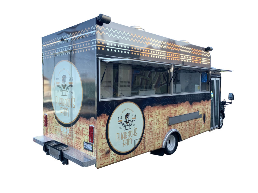 Shawarma food bus Kareem Carts Commissary & Manufacturing, Co.